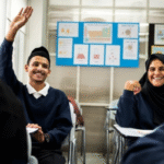 Students preparing for Cambridge English exam at an authorized training center in Saudi Arabia