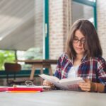 Student preparing for Cambridge English exam